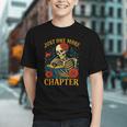 Skeleton Read Book Just One More Chapter Floral Book Lover Graphic Youth