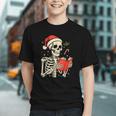 Skeleton Reading Book Christmas Teacher Librarian Book Lover Graphic Youth Skeleton Reading Book Christmas Teacher Librarian Book Lover Graphic Youth