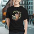 Sloth Reading a Book Lazy Sloth Bookworm Graphic Youth