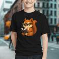 Squirrel Reading Book Lover Graphic Youth