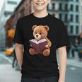 Teddy Bear Reading a Book Graphic Youth Teddy Bear Reading a Book Graphic Youth
