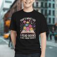 That’s What I Do I Read Books And I Know Things Floral Book Graphic Youth
