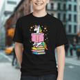Unicorn Read Reading Book Librarian America Girls Women Graphic Youth