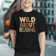 Wild About Reading Book Animal Children's Book Lover Teacher Graphic Youth