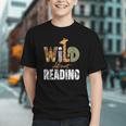 Wild About Reading Books Animal Theme Bookworm Library Day Graphic Youth Wild About Reading Books Animal Theme Bookworm Library Day Graphic Youth