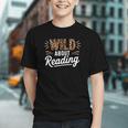 Wild About Reading Books Reader Lover Bookworm Leopard Print Graphic Youth