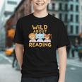 Wild About Reading Cute Animal Book Lover Kids Graphic Youth Wild About Reading Cute Animal Book Lover Kids Graphic Youth