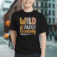 Wild About Reading Lover Bookworm Library Teacher Zoo Animal Graphic Youth Wild About Reading Lover Bookworm Library Teacher Zoo Animal Graphic Youth