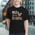 Wild About Reading Teacher Books Reader Lovers Leopard Zebra Graphic Youth