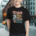 Women's Drink Tea Read Books Nerd Book Reader Book Reading Lover Graphic Youth