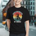 Women's Easily Distracted By Books Graphic Youth Women's Easily Distracted By Books Graphic Youth