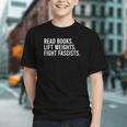 Women's Read Books Lift Weights Fight Fascists Reading Activism Graphic Youth