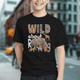 Zoo Animals Wild About Reading Books Reader Lover Librarian Graphic Youth