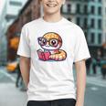 Adorable Book Lover Rattlesnake With Reading Glasses Cute Graphic Youth