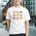 Apple Coquette Bow Books First Day Of School Back To School Graphic Youth
