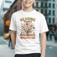 Book Lover Reading Bookish Floral Reading Powers Imagination Graphic Youth