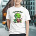 Book Lover Reading Dinosaur Readosaurus Library Graphic Youth
