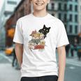 Cat And Books Flowers Reading Club Cat Lover Bookworm Graphic Youth Cat And Books Flowers Reading Club Cat Lover Bookworm Graphic Youth