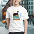 Cat And Books Retro Midcentury Mid Century Aesthetic Graphic Youth Cat And Books Retro Midcentury Mid Century Aesthetic Graphic Youth