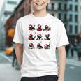 Cat Reading Books Lover Christmas Cat Lover Xmas Graphic Youth