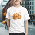 Cats Books And Coffee Heart Cozy Cat Lover Bookworm Readers Graphic Youth