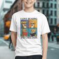 Cheetah Love Reading And Cheetahs Kids Bookworm Graphic Youth