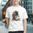 Dog Book Flower Graphic Youth