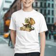 Dragon Bookworm Reading Book Graphic Graphic Youth