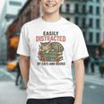 Easily Distracted By Cats And Books Vintage Graphic Youth Easily Distracted By Cats And Books Vintage Graphic Youth