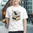 Fantasy Drama Tragedy Cat Book Lover Reading Humor Graphic Youth