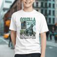 Godzilla Ocean Scene Comic Book Illustration Movie Monster Graphic Youth Godzilla Ocean Scene Comic Book Illustration Movie Monster Graphic Youth