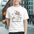 Goose With Books Cute Bookworm Reader Graphic Youth