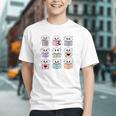 Halloween Ghosts Reading Books Pattern Spooky Kawaii Anime Graphic Youth