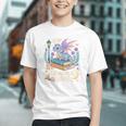 Just a Girl Who Loves Dragons & Books Reader Fantasy Fun Premium Tri-Blend Graphic Youth