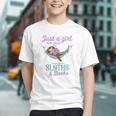Just a Girl Who Loves Sloths And Books Graphic Youth