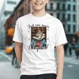 Just One More Chapter Cat Reading Books Coffee Lovers Premium Tri-Blend Graphic Youth