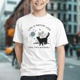 Life Is Better With Yarn Cats And Books Graphic Youth