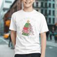 Oh What Fun It Is To Read Book Christmas Tree Premium Tri-Blend Graphic Youth