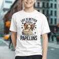 Papillon Dog Breed Life Is Better With Books And Papillons Graphic Youth Papillon Dog Breed Life Is Better With Books And Papillons Graphic Youth