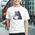 Reading Cat Cat Book Lover Graphic Youth