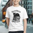 Salem Witch Book Club Bookish Halloween Cat Women Graphic Youth Salem Witch Book Club Bookish Halloween Cat Women Graphic Youth