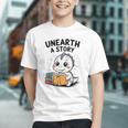 Unearth a Story Cute Dinosaur Summer Reading 2026 Dino Book Graphic Youth Unearth a Story Cute Dinosaur Summer Reading 2026 Dino Book Graphic Youth