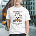 Unearth a Story Cute Kitten Summer Reading 2026 Cat Book Graphic Youth