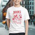 Valentines Book Lover Romance Books Are My Love Language Graphic Youth Valentines Book Lover Romance Books Are My Love Language Graphic Youth