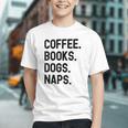 Vintage Coffee Books Dogs Naps Retro Graphic Youth