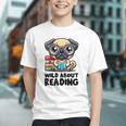 Wild About Reading Book Lover Pug Dog Graphic Youth