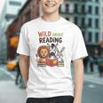 Wild About Reading Zoo Animals For Bookworm Book Reader Graphic Youth Wild About Reading Zoo Animals For Bookworm Book Reader Graphic Youth