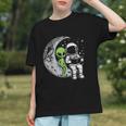 Astronaut Reading Book To Alien Moon Space Women Kids Men Graphic Youth