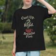 Book Dragon Fantasy Reader Cozy Reading Book Lover Dragon Graphic Youth