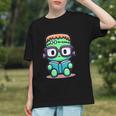 Book Lover Frankenstein's Monster With Reading Glasses Graphic Youth